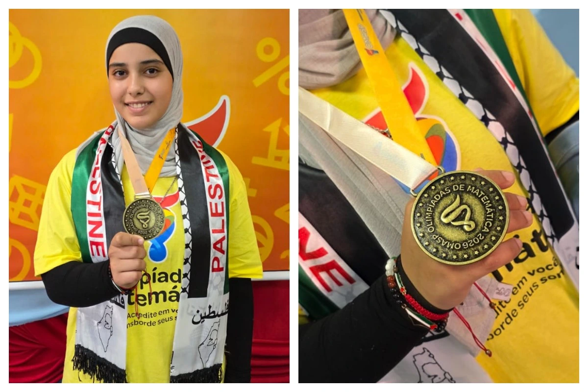 Após enfrentar guerra em Gaza, refugiada palestina ganha medalha de ouro na 2ª fase da Olimpíada de Matemática em SP