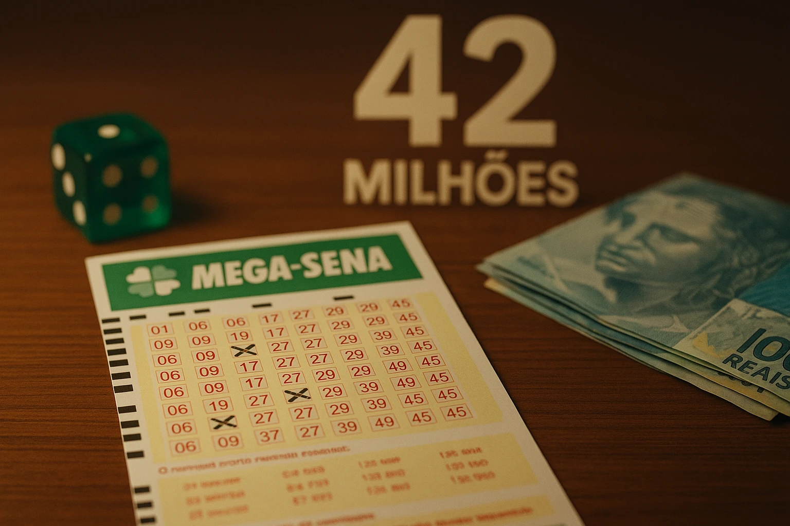 Mega-Sena acumula novamente e prêmio principal vai para R$ 42 milhões