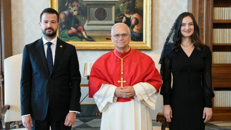 Leão XIV recebe presidente de Montenegro