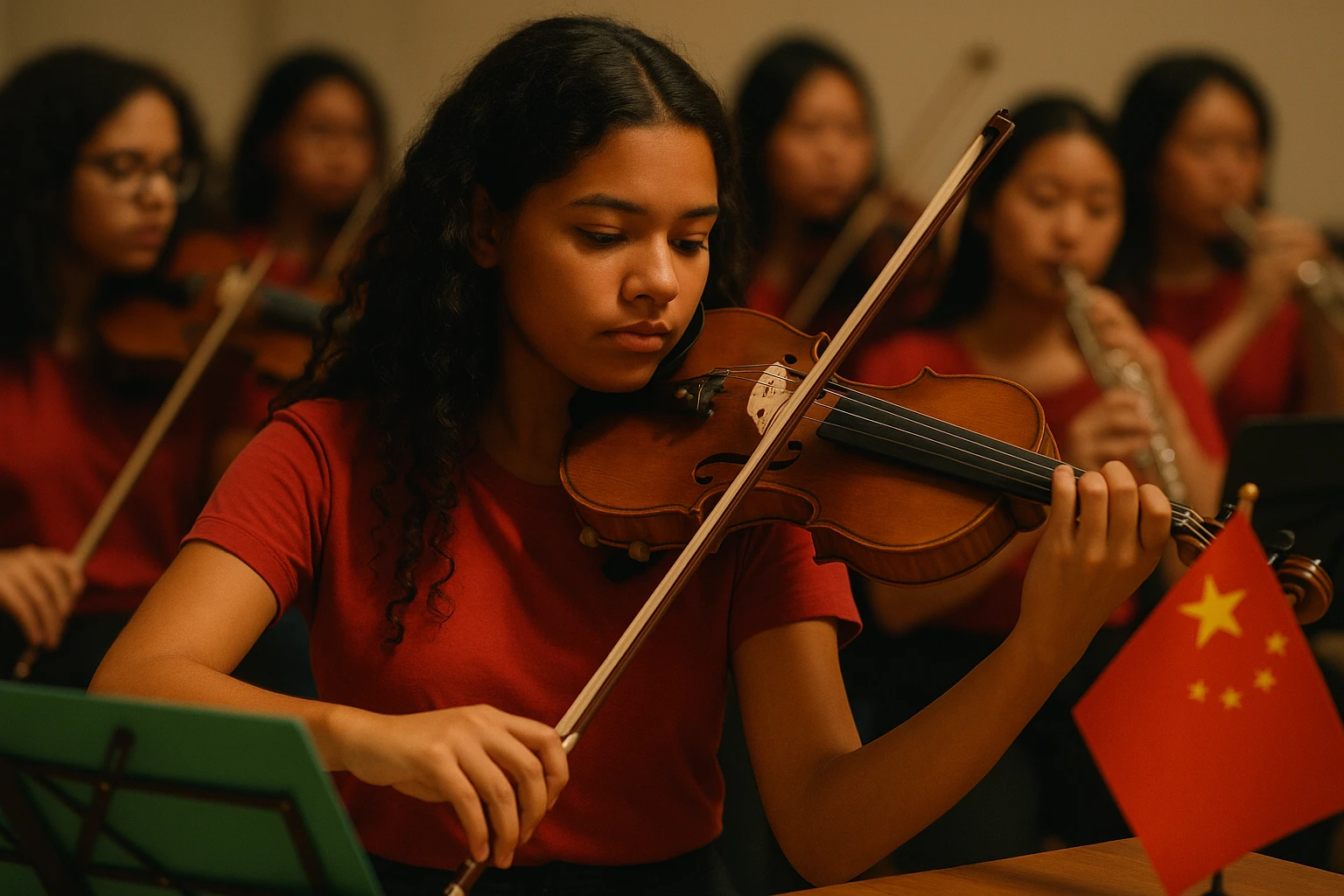 Orquestra juvenil feminina do Rio leva música brasileira para a China